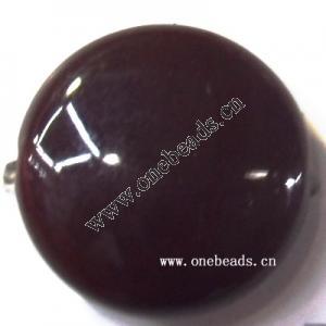 Solid Acrylic Beads,Flat Round 16mm,Sold by bag