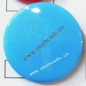 Solid Acrylic Beads,Flat Round 40mm,Sold by bag