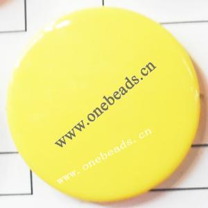 Solid Acrylic Beads,Flat Round 40mm,Sold by bag