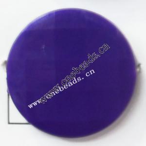 Solid Acrylic Beads,Faceted Flat Round 32mm,Sold by bag
