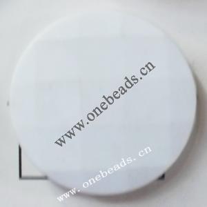 Solid Acrylic Beads,Faceted Flat Round 32mm,Sold by bag