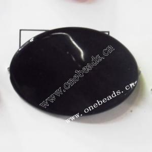 Solid Acrylic Beads,Twist Flat Oval 25x35mm,Sold by bag