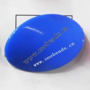 Solid Acrylic Beads,Twist Flat Oval 25x35mm,Sold by bag