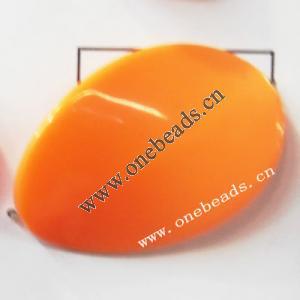 Solid Acrylic Beads,Twist Flat Oval 25x35mm,Sold by bag