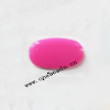 Solid Acrylic Beads,Flat Oval 28x16mm,Sold by bag