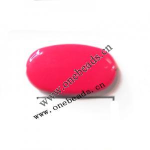 Solid Acrylic Beads,Flat Oval 28x16mm,Sold by bag