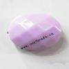 Solid Acrylic Beads,Faceted Flat Oval 13x18mm,Sold by bag
