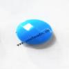 Solid Acrylic Beads,Faceted Flat Oval 13x18mm,Sold by bag