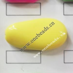Solid Acrylic Beads,Nugget 22x44mm,Sold by bag