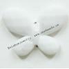 Acrylic Bead, Frosted Surfaced Solid,Faced, Butterfly, 30x22x5mm, Sold by Bag