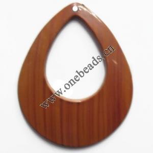 Acrylic Beads Hollow Flat Teardrop 48x60mm Sold by kg