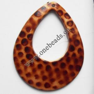 Acrylic Beads Hollow Flat Teardrop 48x60mm Sold by kg