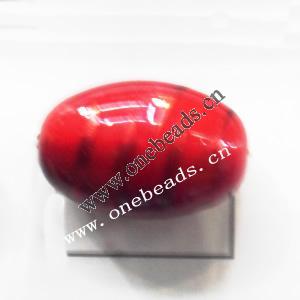 Painted Acrylic Beads,Oval,20x30mm,Sold by bag