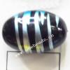 Painted Acrylic Beads,Oval,20x30mm,Sold by bag