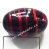 Painted Acrylic Beads,Oval,20x30mm,Sold by bag