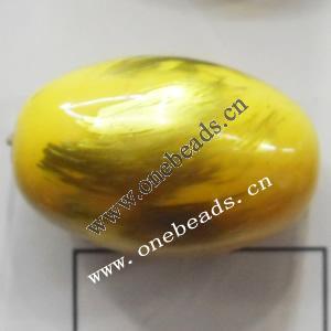 Painted Acrylic Beads,Oval,20x30mm,Sold by bag