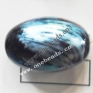 Painted Acrylic Beads,Oval,20x30mm,Sold by bag