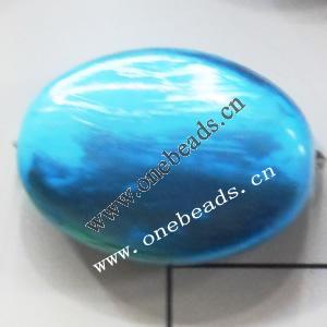 Painted Acrylic Beads,Flat Oval,20x27mm,Sold by bag