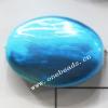 Painted Acrylic Beads,Flat Oval,20x27mm,Sold by bag