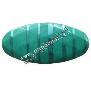 Painted Acrylic Beads,Faceted Flat Oval,20x25mm,Sold by bag