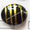 Painted Acrylic Beads,Flat Oval 30x40mm,Sold by bag