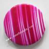 Painted Acrylic Beads,Coin 32mm,Sold by bag