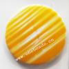 Painted Acrylic Beads,Coin 32mm,Sold by bag