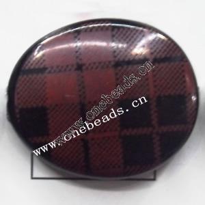 Painted Acrylic Beads,Nugget 30x38mm,Sold by bag