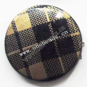 Painted Acrylic Beads,Coin 30mm,Sold by bag