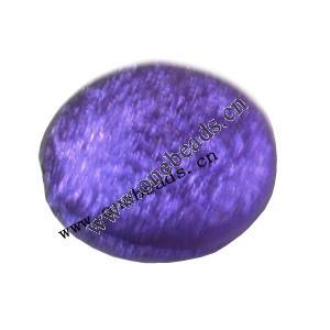 Glitter Acrylic Beads Flat Oval 20x24mm Sold by bag