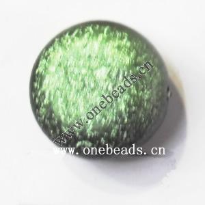 Glitter Acrylic Beads Flat Round 12x22mm Sold by bag