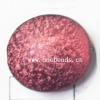 Glitter Acrylic Beads Flat Oval 20x24mm Sold by bag