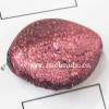 Glitter Acrylic Beads Twist 24x30x12mm Sold by bag