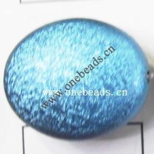 Glitter Acrylic Beads Flat Oval 23x29x14mm Sold by bag