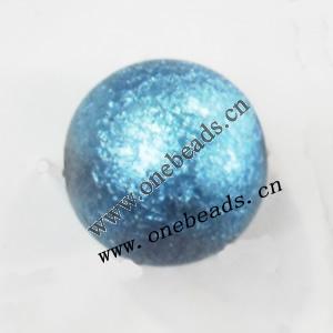 Glitter Acrylic Beads Round 18mm Sold by bag