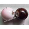 Spray-Painted Acrylic Beads Round 8mm Hole:1mm Sold by bag