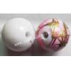 Spray-Painted Acrylic Beads Round10mm Hole:1mm Sold by bag