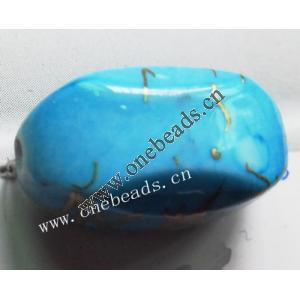 Spray-Painted Acrylic Beads,Prism,12x20mm,Hole:2mm,Sold by bag