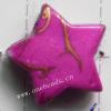 Spray-Painted Acrylic Beads,Star 12x12x4mm Hole:1mm Sold by bag