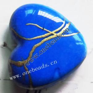 Spray-Painted Acrylic Beads,Heart 14x14x5mm Hole:1mm Sold by bag