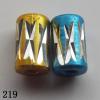 Aluminum Beads Diamond-Cut Cylinder Free-leads 6x10mm Sold per pkg of 500