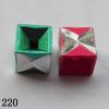 Aluminum Beads Diamond-Cut Square Tube Free-leads 8mm Sold per pkg of 500