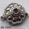 Jewelry findings CCB plastic beads imitated platinum plated Coin 9mm hole=1mm Sold per bag