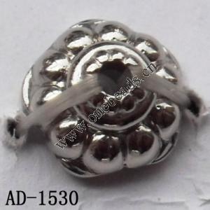 Jewelry findings CCB plastic beads imitated platinum plated Coin 9mm hole=1mm Sold per bag