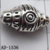 Jewelry findings CCB plastic beads imitated platinum plated Drum,33x18mm hole=3mm Sold per bag