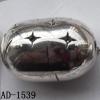 Jewelry findings CCB plastic beads imitated platinum plated Oval 18.5x27mm hole=4mm Sold per bag