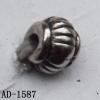 Jewelry findings, CCB plastic beads  imitated platinum plated 4x5mm hole=1mm Sold per bag