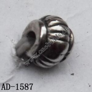 Jewelry findings, CCB plastic beads  imitated platinum plated 4x5mm hole=1mm Sold per bag