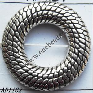 Jewelry findings, CCB plastic Beads, imitated platinum plated,Dount,35mm,hole=1mm,Sold by Bag
