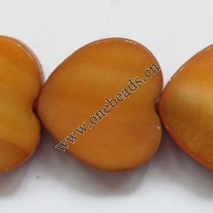 Shell beads,Heart 12x12mm Sold per16-inch strand